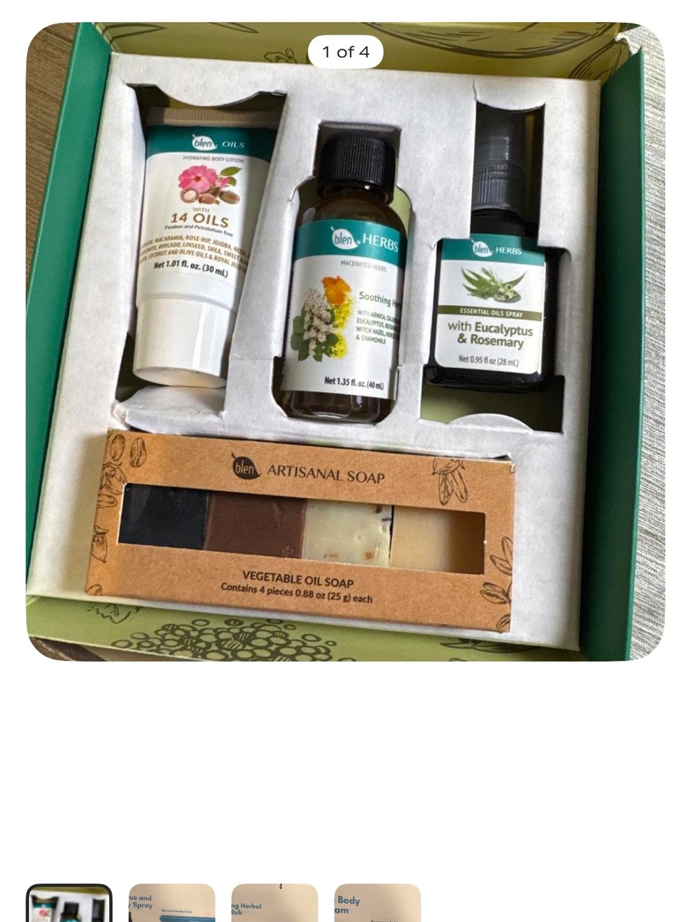 Blen Artisanal Vegetable Oil Soap Set - Assorted Neutral